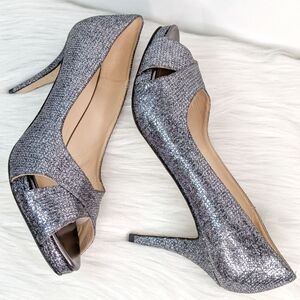 Kate Spade Billie Peep Toe Glitter Heels